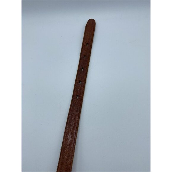 Unbranded Brown Genuine Leather Belt Women's Size 30 Medium Narrow Width - Picture 9 of 12